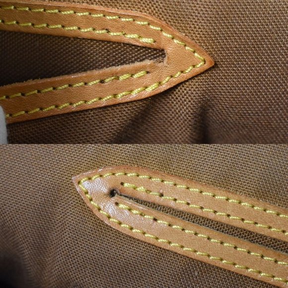 LOUIS VUITTON LV Logo Alma Hand Bag Monogram Leather Brown France - Picture 13 of 16